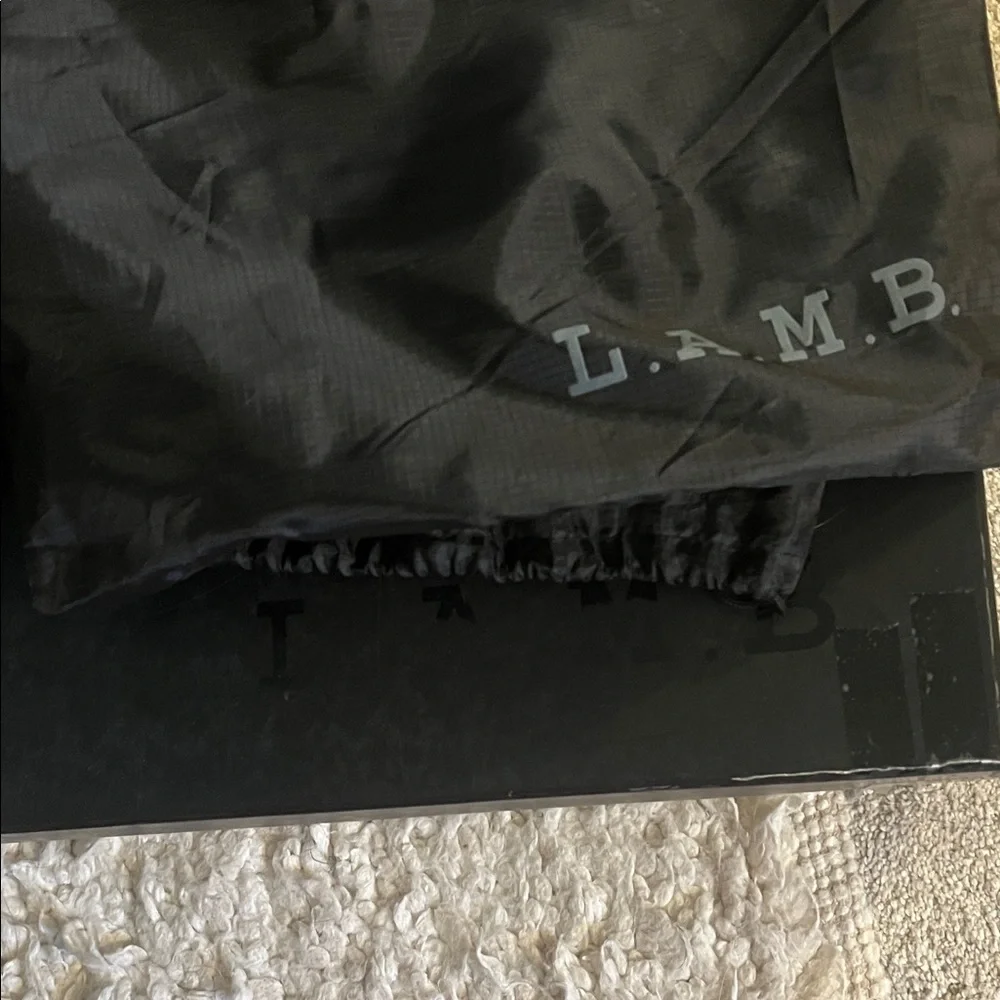 L.A.M.B. Panya Black Knee High Leather Boots - Picture 2 of 10